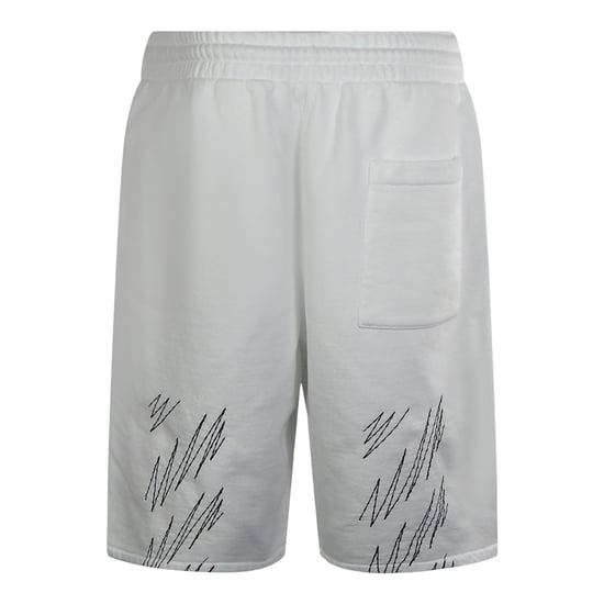 Off-white Stitch Diags Skate Sweatshorts White - Image 3