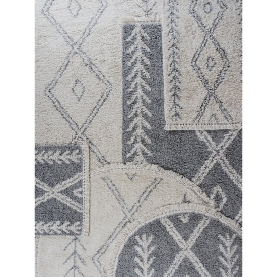 Home67 Vloerkleed rabat cream rond ø200 cm - Image 2