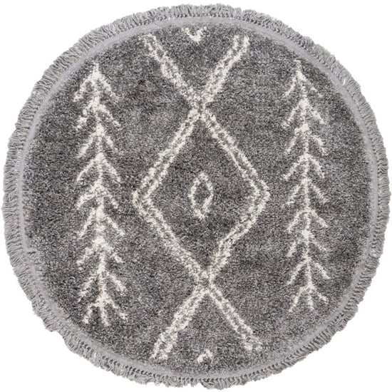 Home67 Vloerkleed new rabat grey rond ø120 cm - Image 1