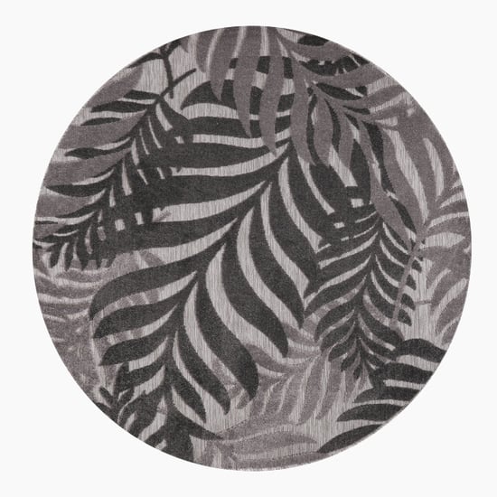 Muratap Binnen en buiten rond vloerkleed floral outdoor laagpolig tapijt 120 cm rond - Image 3