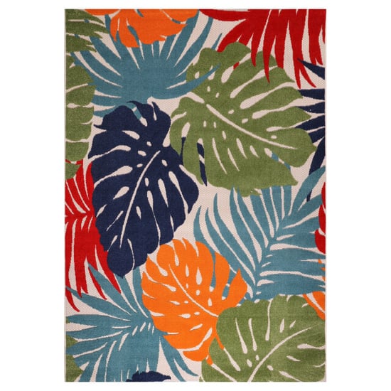 Muratap Binnen en buiten vloerkleed floral outdoor laagpolig tapijt 120x170 cm - Image 2
