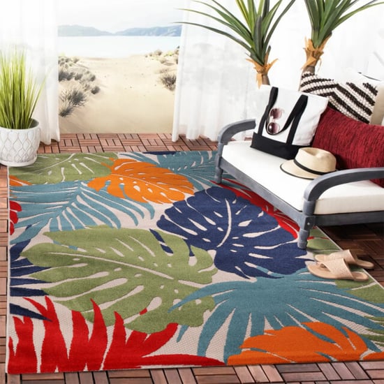 Muratap Binnen en buiten vloerkleed floral outdoor laagpolig tapijt 120x170 cm - Image 3