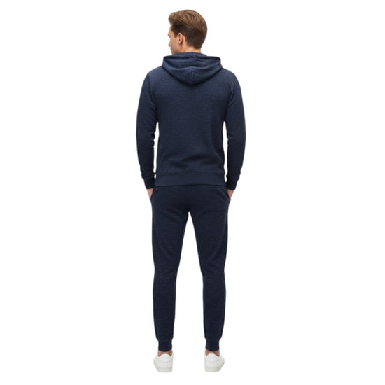 Mens Fleece Tracksuit Set Full Zip Hoodie Top Winter Joggers Gym Jogging Bottoms - Image 2