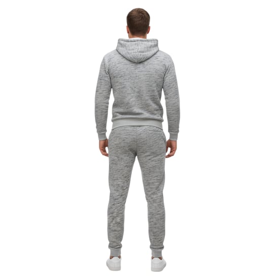 Mens Fleece Tracksuit Set Full Zip Hoodie Top Winter Joggers Gym Jogging Bottoms - Image 3