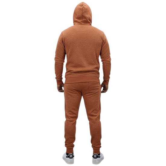 Mens Fleece Tracksuit Set Full Zip Hoodie Top Winter Joggers Gym Jogging Bottoms - Image 2