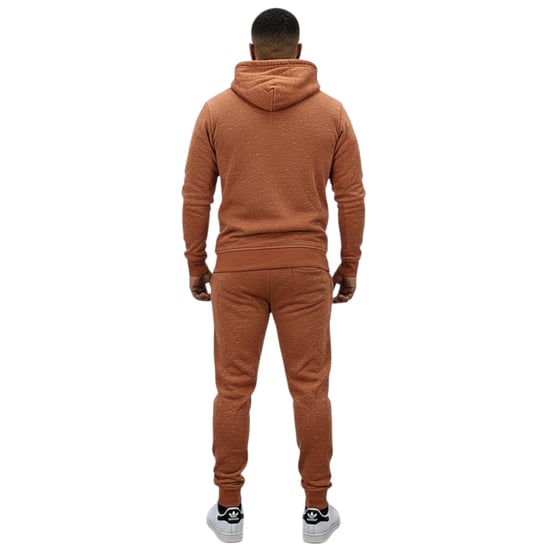 Mens Fleece Tracksuit Set Full Zip Hoodie Top Winter Joggers Gym Jogging Bottoms - Image 3