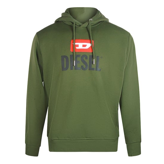 Diesel New D Logo Green Hoodie - Image 1