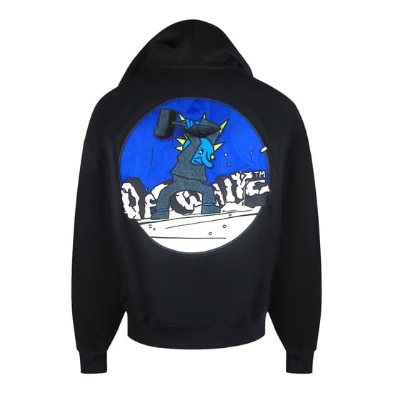Off-white Hammer Skate Zip Hoodie Black - Image 4
