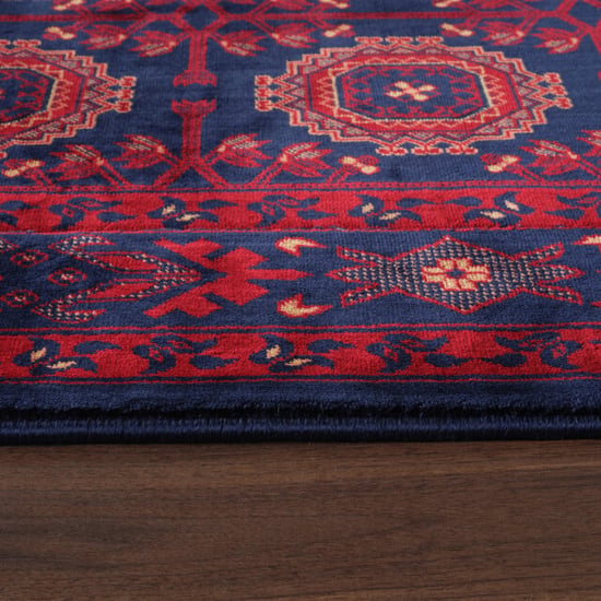 Muratap Keshan oosters vloerkleed laagpolig klassiek vintage tapijt / navy- 160x230 cm - Image 3