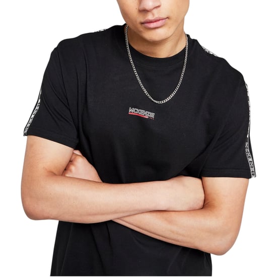 McKenzie Mens T Shirts Logo Tape Crew Neck Short Sleeve Summer Cotton T-Shirt - Image 5