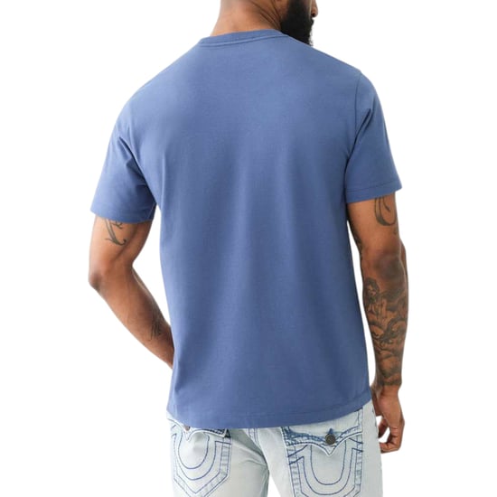 True Religion 108323 Mens Graphic T Shirts Logo Crew Neck Half Sleeve Cotton Tee - Image 4