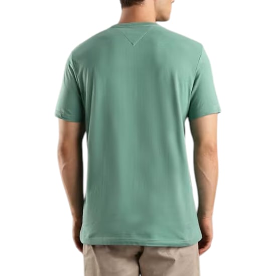 Tommy Hilfiger Mens T Shirts Signature Tonal Flag Logo Summer Cotton Tino Tee - Image 2