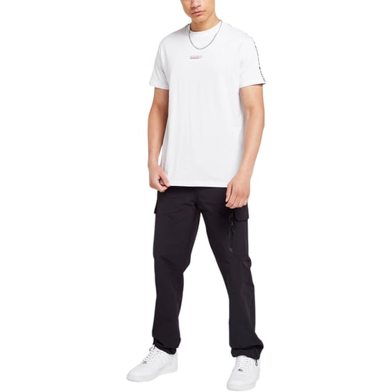 McKenzie Mens T Shirts Logo Tape Crew Neck Short Sleeve Summer Cotton T-Shirt - Image 2