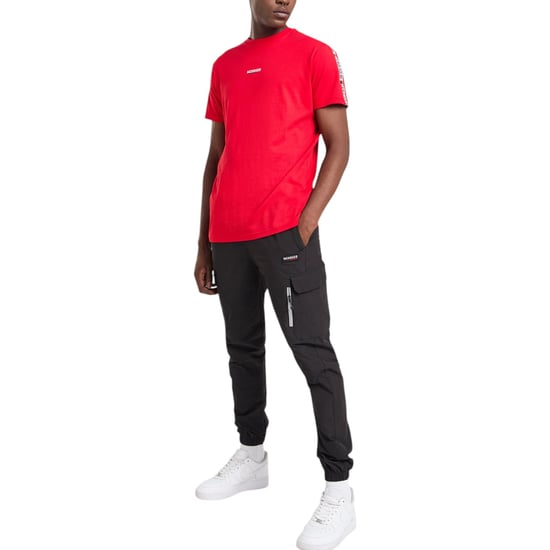 McKenzie Mens T Shirts Logo Tape Crew Neck Short Sleeve Summer Cotton T-Shirt - Image 3