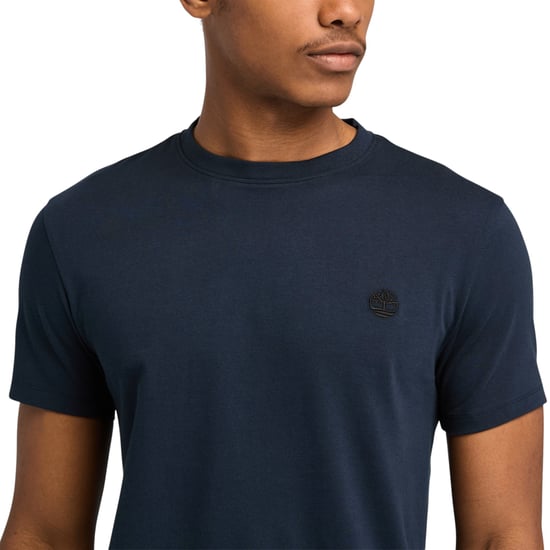 Timberland Herr T-shirts Klassiska Logotyp Sommaren Crew Neck Dunstan River Toppar Ny - Image 5