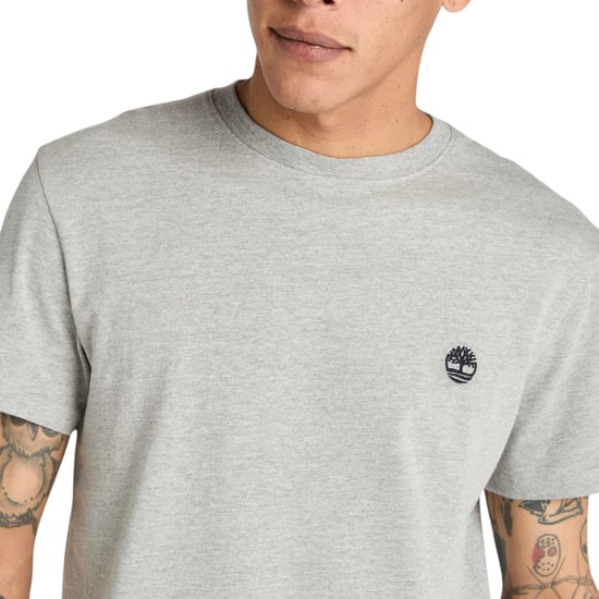 Timberland Mens T Shirts Classic Logo Summer Crew Neck Dunstan River Tops New - Image 5