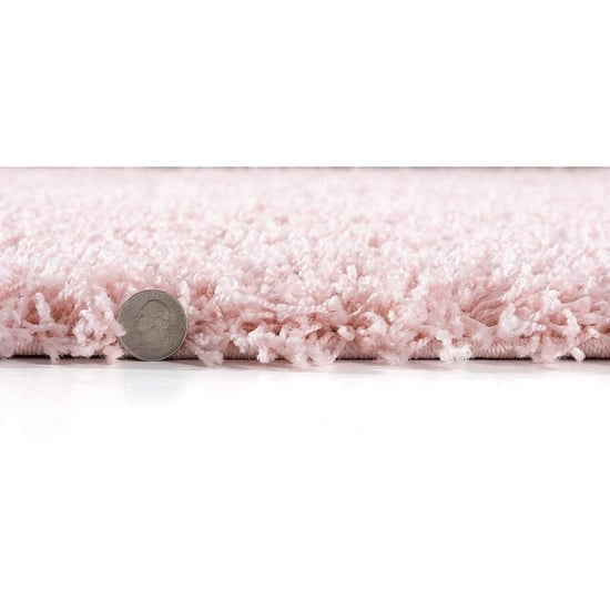 Muratap Loca shaggy vloerkleed licht roze hoogpolig- 140x200 cm - Image 2