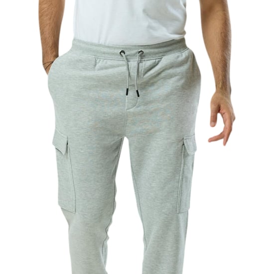 Mens Cargo Joggers Zip Pockets Fleece Gym Trousers Cotton Bottom Track Pants New - Image 3