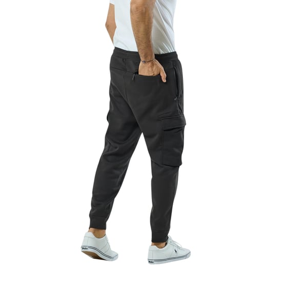 Mens Cargo Joggers Zip Pockets Fleece Gym Trousers Cotton Bottom Track Pants New - Image 2