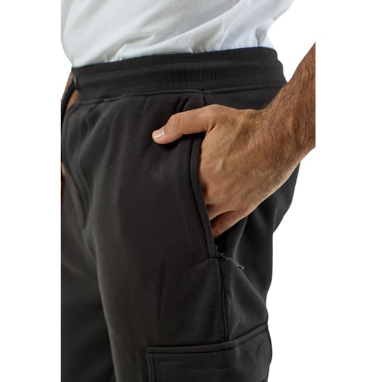 Mens Cargo Joggers Zip Pockets Fleece Gym Trousers Cotton Bottom Track Pants New - Image 4