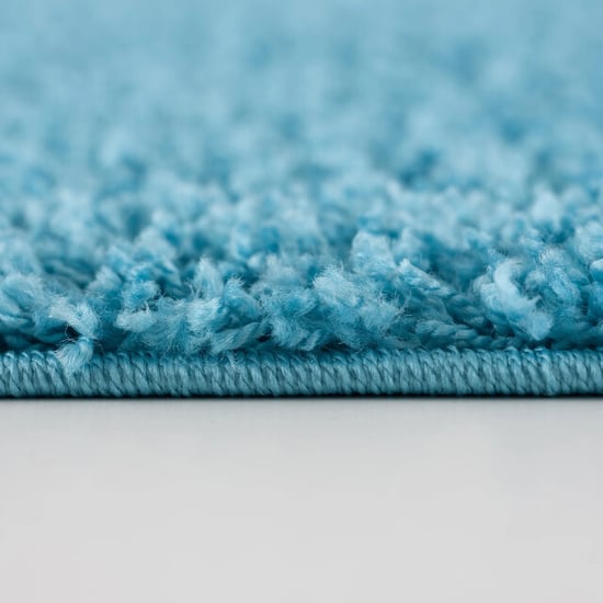 Muratap Loca shaggy vloerkleed turquoise hoogpolig- 200x290 cm - Image 5