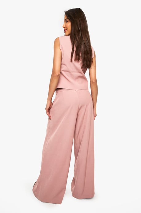Tailored Palazzo Wide Leg Trousers - Image 2