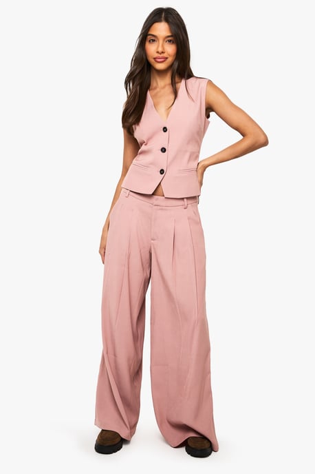 Tailored Palazzo Wide Leg Trousers - Image 3