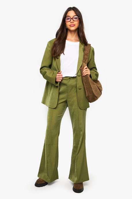 Tailored Slim Flare Trousers - Image 1