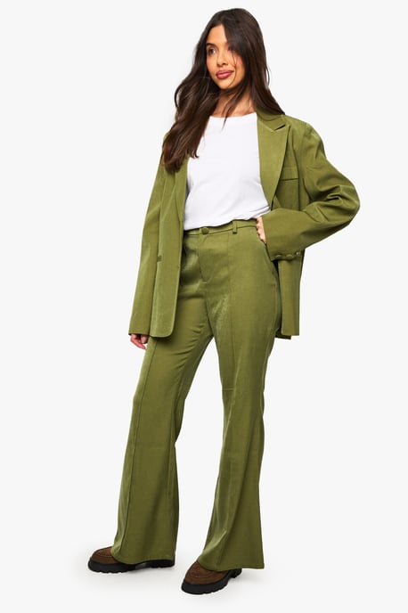 Tailored Slim Flare Trousers - Image 3