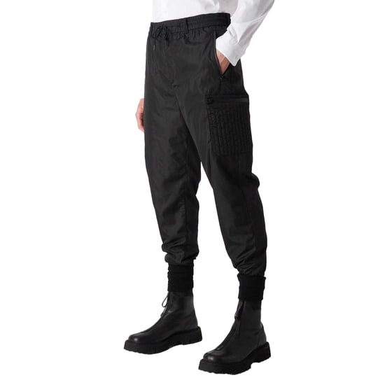 Emporio Armani Byxor med elastisk midja för män (Svart) - Image 3