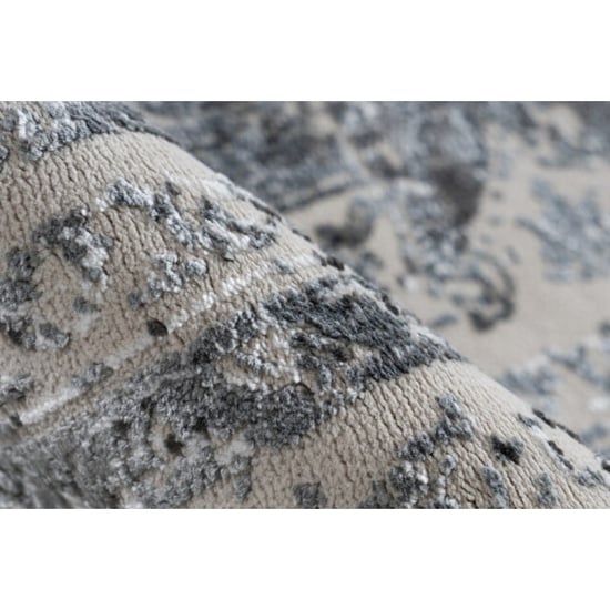 Muratap Luxury picasso elysee vloerkleed laagpolig luxe tapijt soft fluweel zilver- 120x170 cm - Image 2