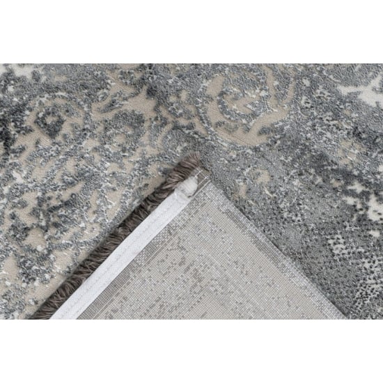 Muratap Luxury picasso elysee vloerkleed laagpolig luxe tapijt soft fluweel zilver- 120x170 cm - Image 3