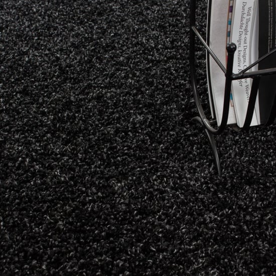 Muratap Basic shaggy vloerkleed antraciet hoogpolig- 300x400 cm - Image 3