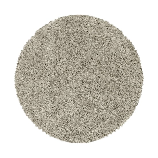 Muratap Monaco soft rond shaggy hoogpolig vloerkleed beige- 200 cm rond - Image 1