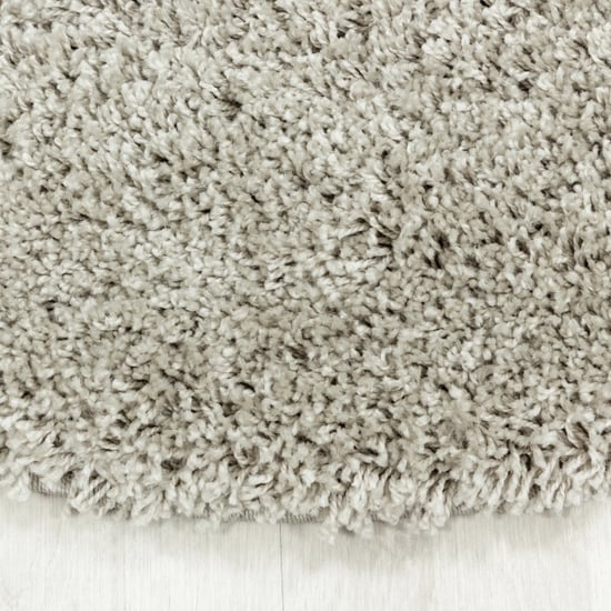 Muratap Monaco soft rond shaggy hoogpolig vloerkleed beige- 200 cm rond - Image 2
