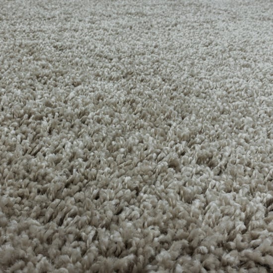 Muratap Monaco soft rond shaggy hoogpolig vloerkleed beige- 200 cm rond - Image 3