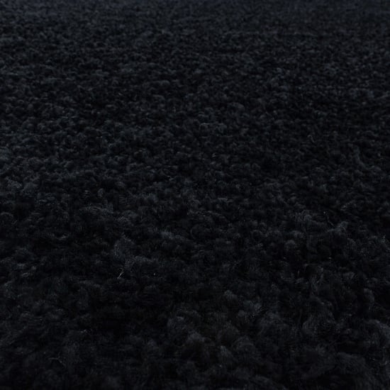 Muratap Monaco soft rond shaggy hoogpolig vloerkleed black- 160 cm rond - Image 3