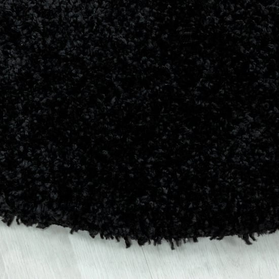 Muratap Monaco soft rond shaggy hoogpolig vloerkleed black- 200 cm rond - Image 3