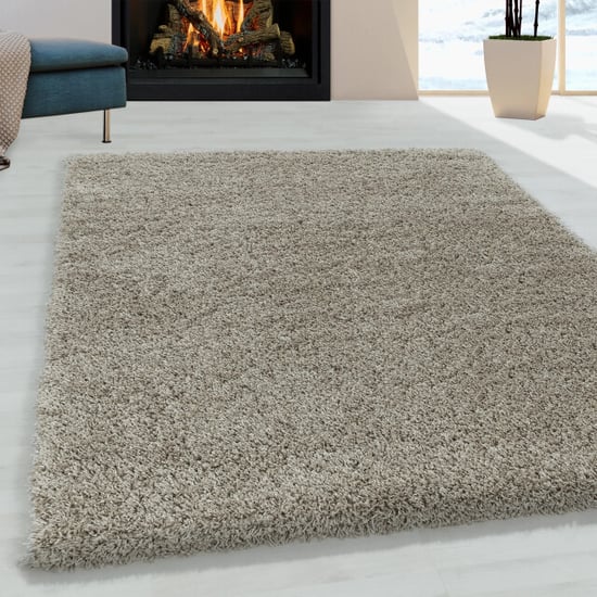 Muratap Monaco soft shaggy hoogpolig vloerkleed beige- 60x110 cm - Image 1