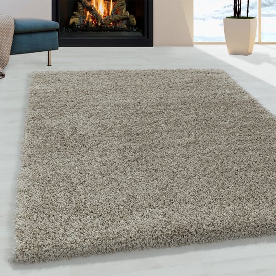 Muratap Monaco soft shaggy hoogpolig vloerkleed beige- 300x400 cm - Image 1
