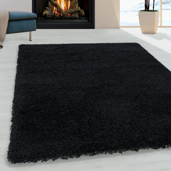 Muratap Monaco soft shaggy hoogpolig vloerkleed black- 200x290 cm - Image 1