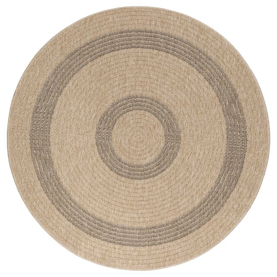 Muratap Natur vloerkleed berlin rond buitenkleed sisal laagpolig indoor en outdoor 120 cm rond - Image 5