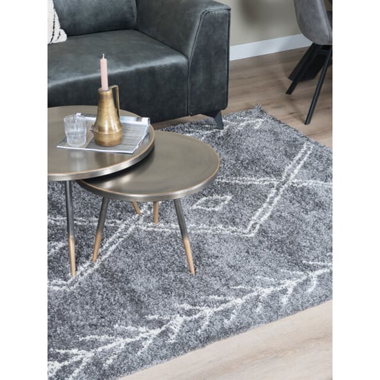Home67 Vloerkleed new rabat grey 160 x 230 cm - Image 2