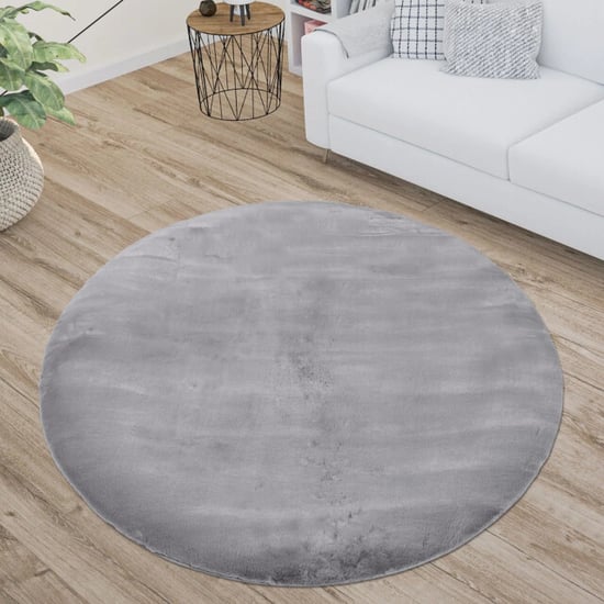 Muratap Paradise fluffy soft vloerkleed hoogpolig effen tapijt - 160 cm rond - Image 3