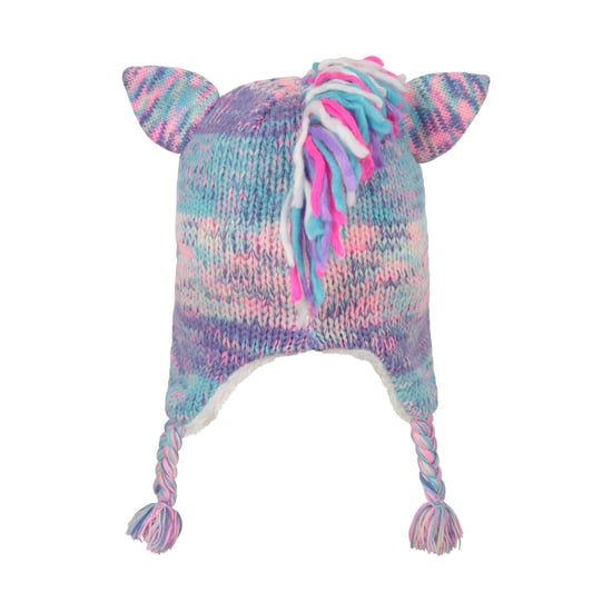Mountain Warehouse Kinder/Kinder Unicorn Bomber Hat (Blauw/roze) - Image 2
