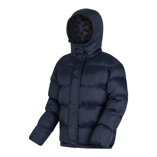 Regatta Womens/Ladies Orla Kiely Flowers Quilted Oversized Jacket (Navy) - Image 3