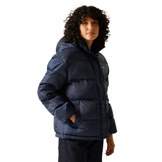 Regatta Womens/Ladies Orla Kiely Flowers Quilted Oversized Jacket (Navy) - Image 4