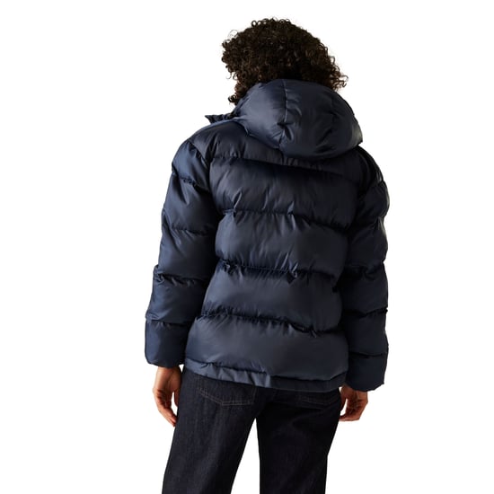 Regatta Womens/Ladies Orla Kiely Flowers Quilted Oversized Jacket (Navy) - Image 5