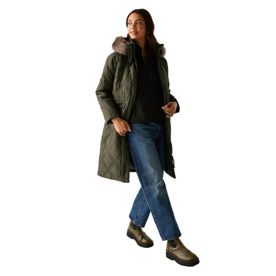 Regatta Womens/Ladies Freyla Padded Jacket (Dark Khaki) - Image 5