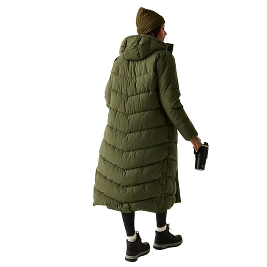 Regatta Womens/Ladies Eloria Padded Jacket (Dark Khaki) - Image 6